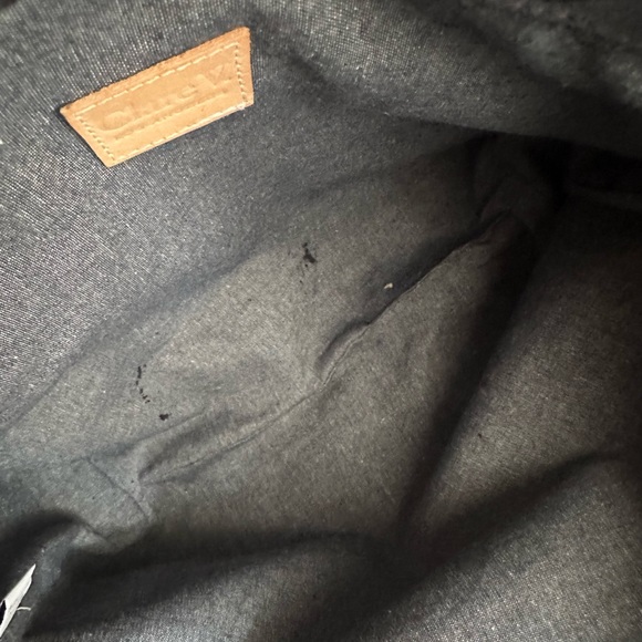 Clare V Petit Cousin Marine Pablo Cat Tote Bag in Suede - Picture 7 of 10